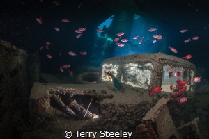 'Julian's truck, lower deck of the SS Thistlegorm.'
Red ... by Terry Steeley 